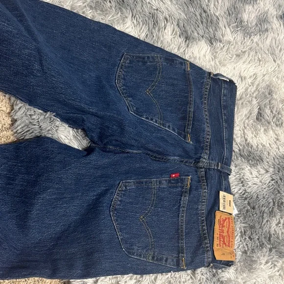 Levi's Men's Straight Jeans in Deep Blue - Picture 6 of 6